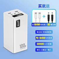 Pearl White [100 Вт быстрая зарядка-60 000 мА] Линия быстрой зарядки+выходной кабель постоянного тока