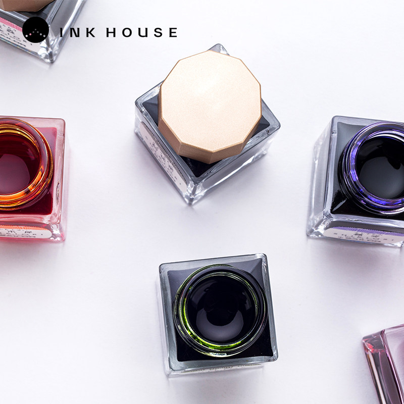 Writing Leink fountain pen with reengraving Four Seasons New clothes square bottle color ink 20ml student writing with vintages stationery INKHOUSE ink house