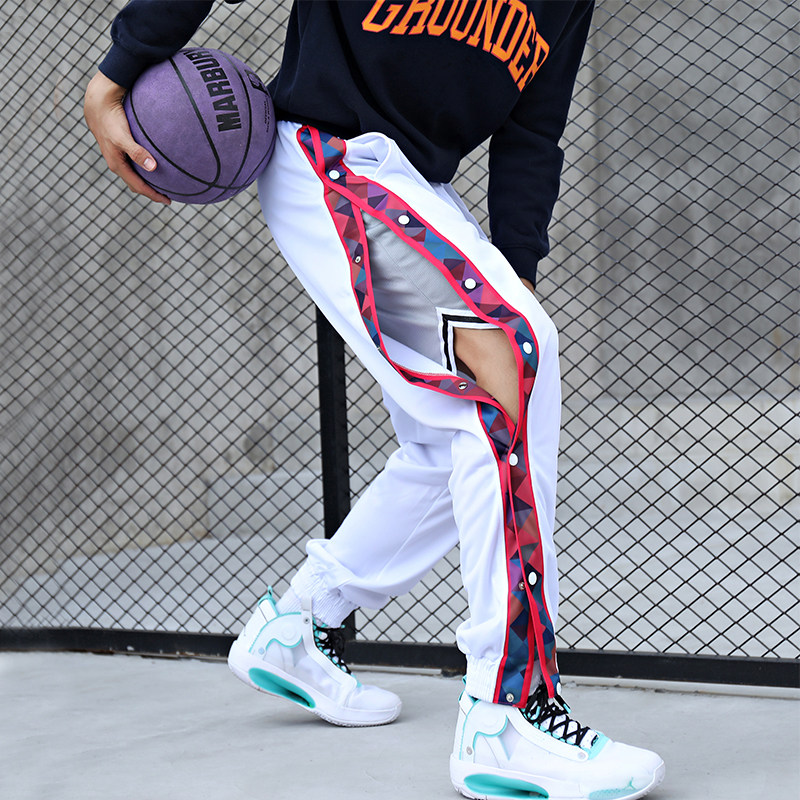 Fall/Winter 2021 New Corset Basketball Breastplate Pants Men's Casual Loose Basketball Training Sports Pants Straight Leg Long Pants Tide