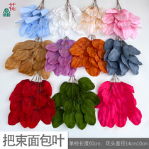 Bundles of bread leaves peace leaves bauhinia leaves wedding background wall arrangements silk flowers wedding floor arrangements fake flowers