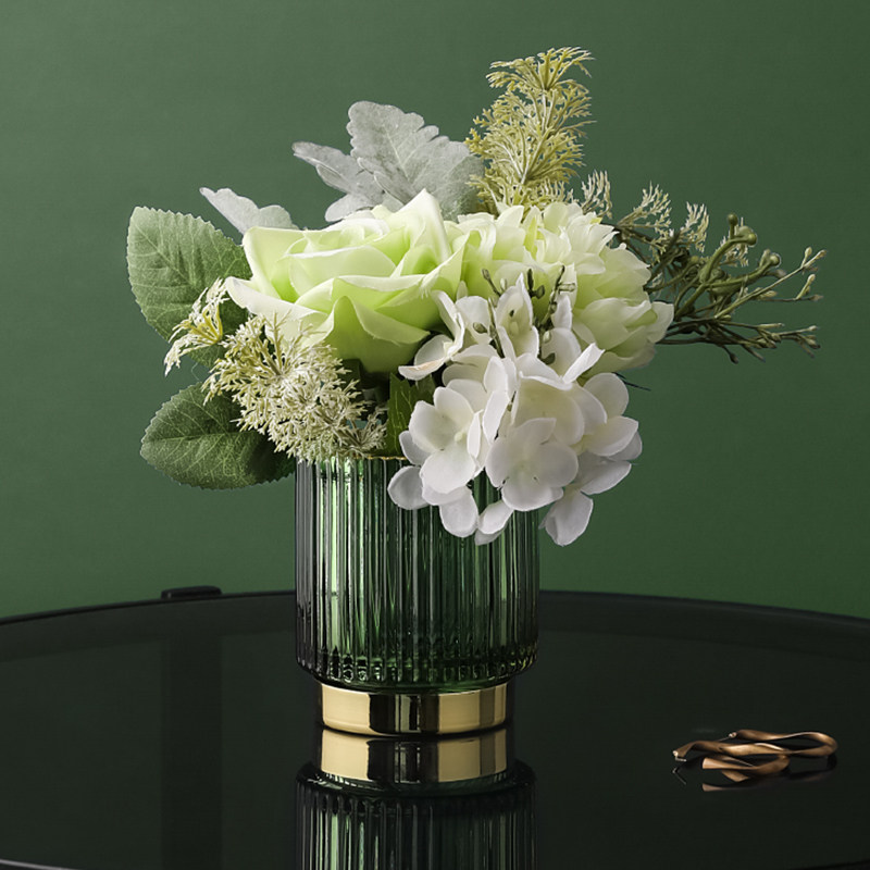 LIVETAI Nordic artificial flower fake flower bouquet living room small vase flower high-end luxury dining table decoration