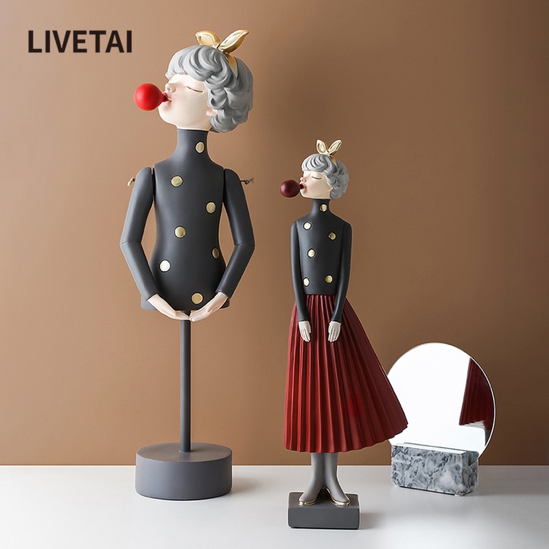 Livetai Bubble Girl Home Cute Girl Bubble Girl Girl's Day Gift Desktop Decoration Decoration