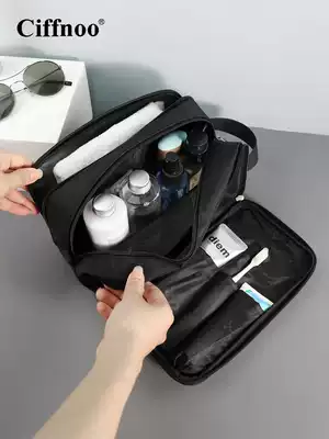 Travel toiletry bag tide dry and wet separation portable storage bag Simple men's large-capacity multi-function grid cosmetic bag women