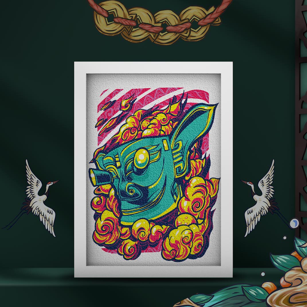 Time Craftsman z Sanxingdui National Treasure Jointly Produced Pulp Painting Guochao Style DIY Handmade Material Package