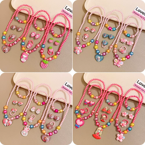 Красное мультяшное ожерелье, ювелирное украшение