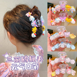 Children's Sanrio Hair Accessories Kurome Clip Girls New Cartoon Large Hair Clip Shark Clip Girls Headwear