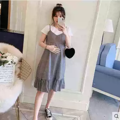 2020 Summer Maternity Dress Summer Dress Summer Dress Fashion Dress Fake Two-Piece Summer Tide