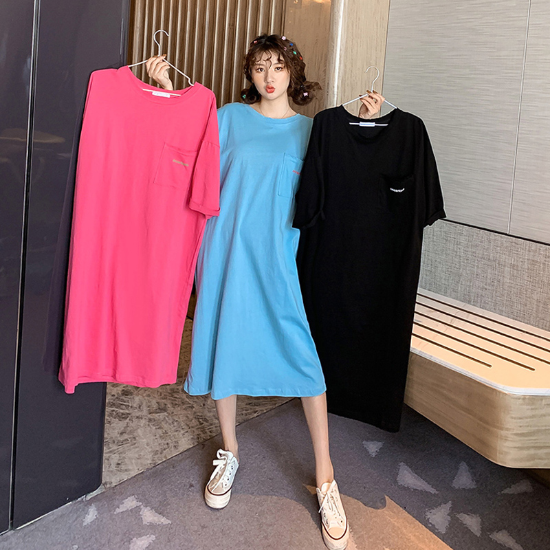 Maternity fashion hot mom personality summer dress top long loose summer maternity skirt summer long skirt