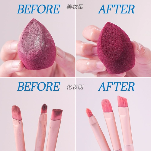 Daiso, японское чистящее средство, косметическая губка, кисть