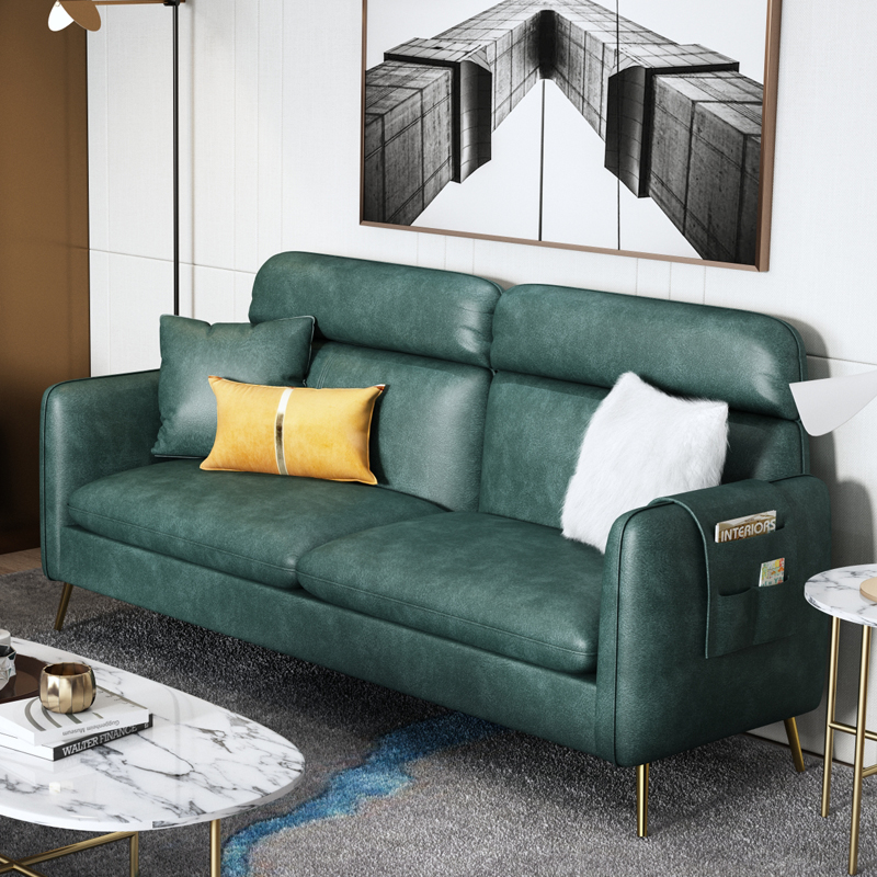 Beauty salon sofa reception single three person leisure area clothing store technology cloth disposable simple Nordic fabric sofa