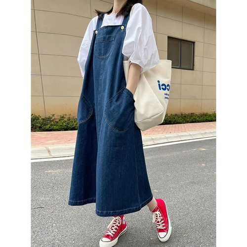 Юбка для беременных, платье, джинсовый сарафан, летняя одежда, комплект, большой размер