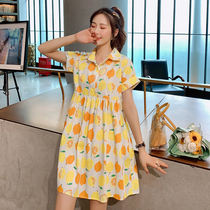 Pregnant Women summer dress 2020 Summer Women short sleeve foreign atmosphere tide mom small man fashion hipster skirt summer