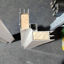 Stove brick clamp cabinet aluminum alloy corner column slot tile kitchen cabinet corner profile inner corner edge mountain-shaped slot