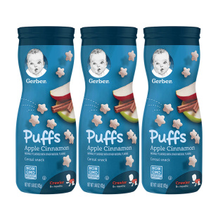 【3盒】嘉宝婴幼儿宝宝辅食果味泡芙