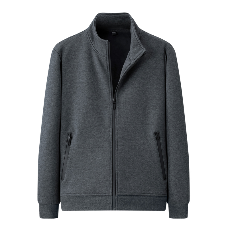 Sports Sweatshirt for Men, Spring, Autumn and Winter Cardigan, Stand-Up Collar, Pure Cotton Knitted Jacket, Fleece-Lined, Thickeneded, Warm Casual Jacket Sports Sweatshirt for Men, Spring, Autumn and Winter Cardigan, Stand-Up Collar, Pure Cotton Knitted Jacket, Fleece-Lined, Thickeneded, Warm Casual Jacket