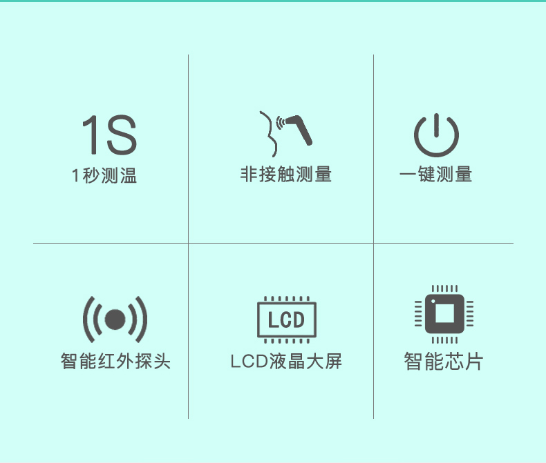 迈泰 红外线电子体温计 额温枪 图2