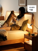 Rattan Nordic rattan bed rattan bed double bed home master bedroom king bed 1 8 meters hotel retro Japanese rattan bed