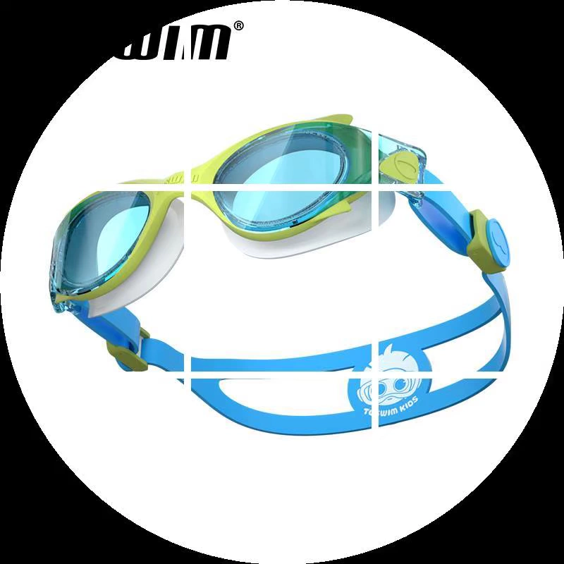 Kính bơi cho trẻ em TOSWIM khung lớn chống nước độ phân giải cao chống sương mù phù hợp thoải mái Thiết bị kính bơi Naple cho bé trai và bé gái - Goggles