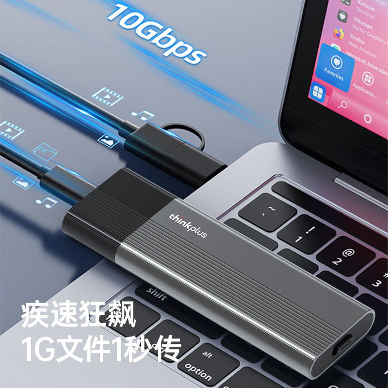 Lenovo M.2 Hard Drive Enclosure Solid-State Mobile Box Laptop Nvme Protocol External Universal Reader