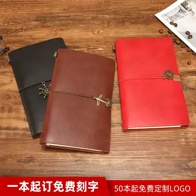 Notebook creative Travel Handbook stationery Korean hipster portable simple creative tn Handbook cute college students with hand-painted retro notepad record manual custom gift box