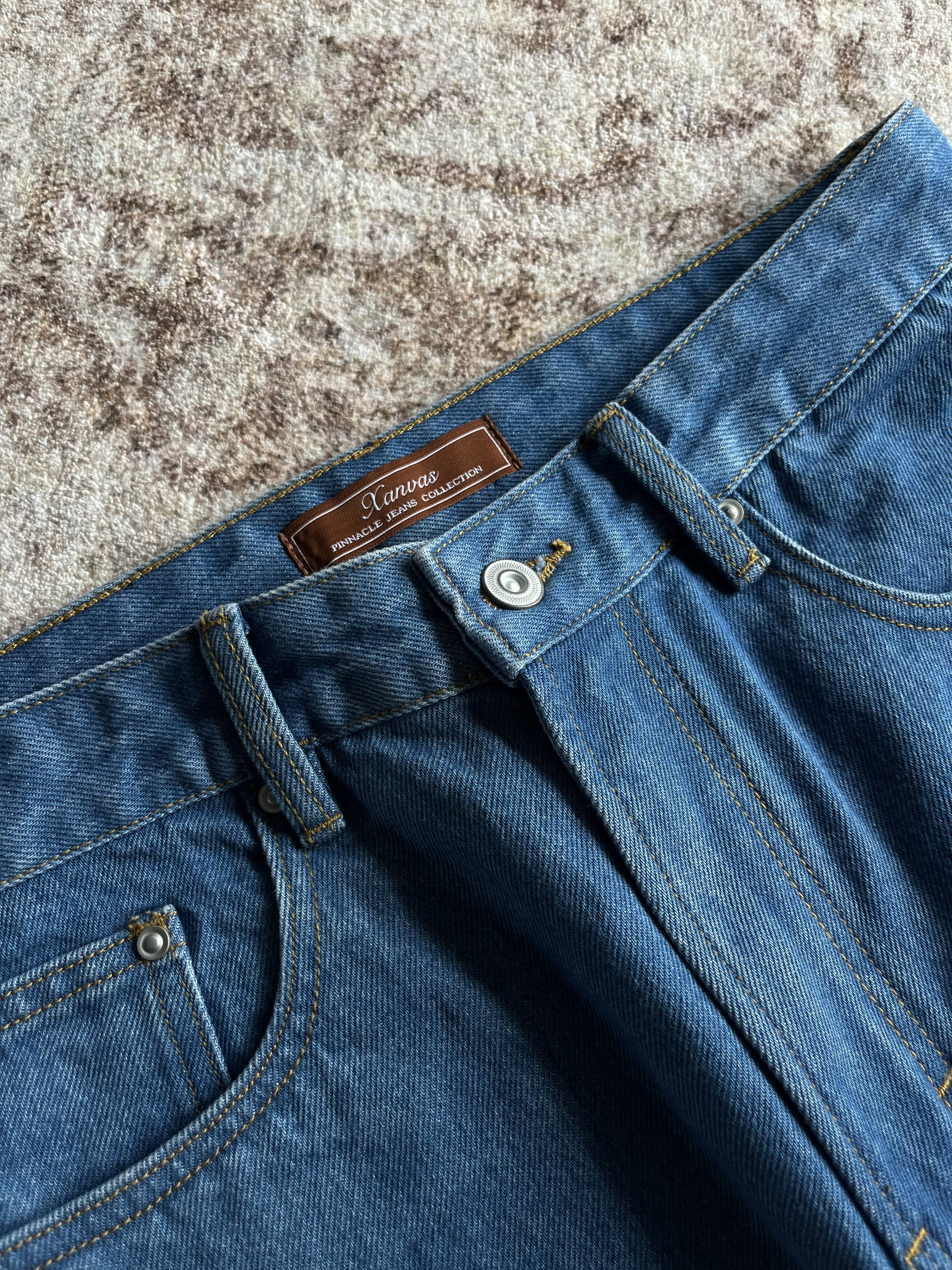 Xanvas A-Line Straight-Leg Light Blue Jeans