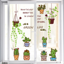 Creative Little Clear New Window Stickler Mirror Glass Door Stickers Self-Glued Wall Paper Waterproof Balcony Window Decoration Applid