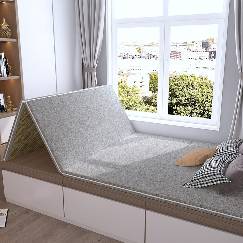 Custom Japanese-style foldable tatami mattress double-sided dual-use removable and washable latex coconut palm pad bedroom bay window pad homestay
