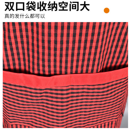 Modische Baumwollschürze für zu Hause, langärmelige Küche, koreanische Version, niedliche Bluse mit Ärmeln, Antifouling-Arbeitskleidung für Frauen, die rückwärts getragen werden