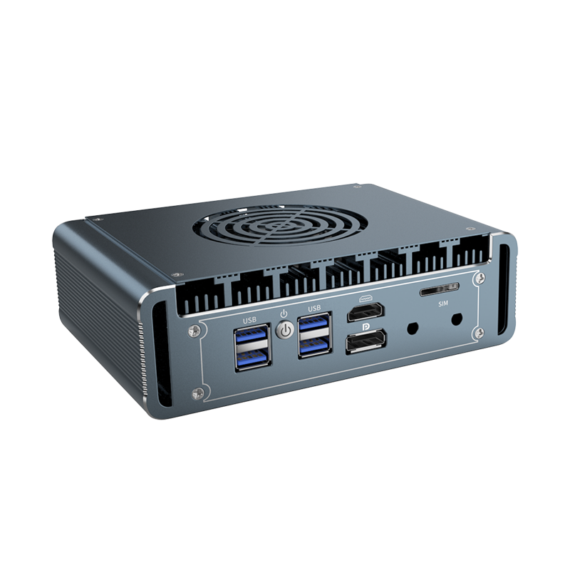 Industrial Control Computer 7505 Soft Router 11Th Generation I7-1165G7 Four 4-Network Cards I226 2.5g Network Card Ros Enterprise Router Win10 Linux System Temperature-Controlled Fan Dual Display Interface 8505