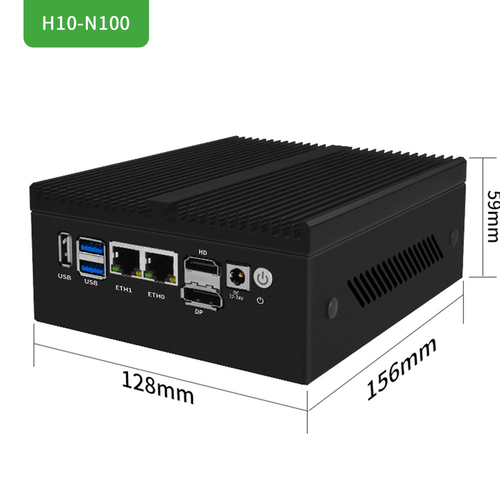 Beike N100 Soft Router N150 I3-N355 Industrial Computer Host 10g Gigabit Optical Port 82599 Iot 5g Embedded Computer Ros Pfsense Firewall 4g Module Computer 305