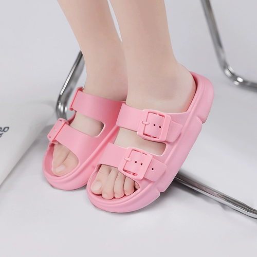 Детские нескользящие тапочки для мальчиков, туфли, летние слайдеры, подходит для подростков, семейный стиль