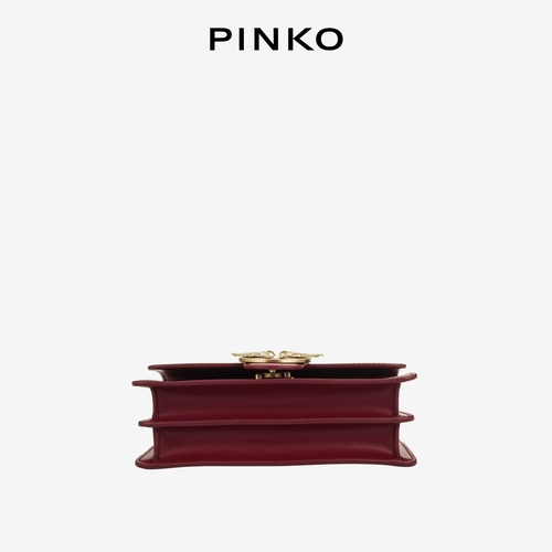 PINKO Классическая маленькая кожаная сумка на одно плечо, цепь