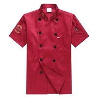 Красный, короткий рукав