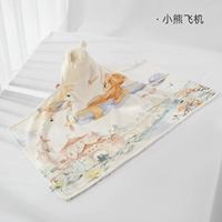 Самолет, банное полотенце с капюшоном, плащ, с медвежатами