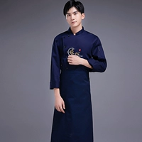 Синий фартук