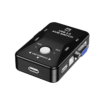 VGA switcher 2-port KVM computer host display one drag two-in-one-out mouse keyboard usb share assignment