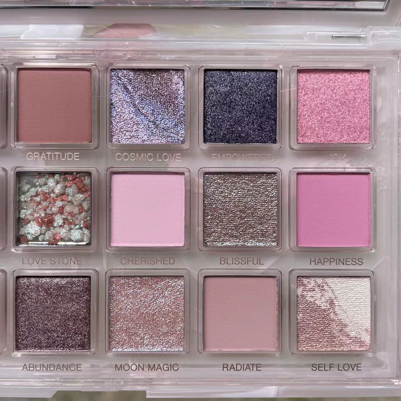 [Готовая к продаже новинка HUDA BEAUTY 18-цветная палетка теней для век empowerед / rose quartz]