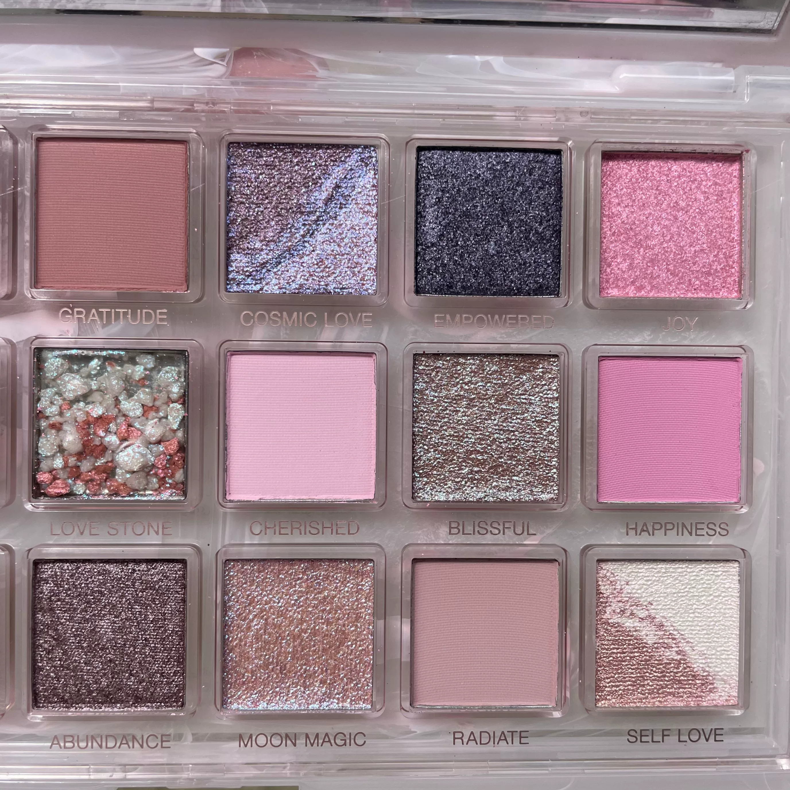 [Готовая к продаже новинка HUDA BEAUTY 18-цветная палетка теней для век empowerед / rose quartz]