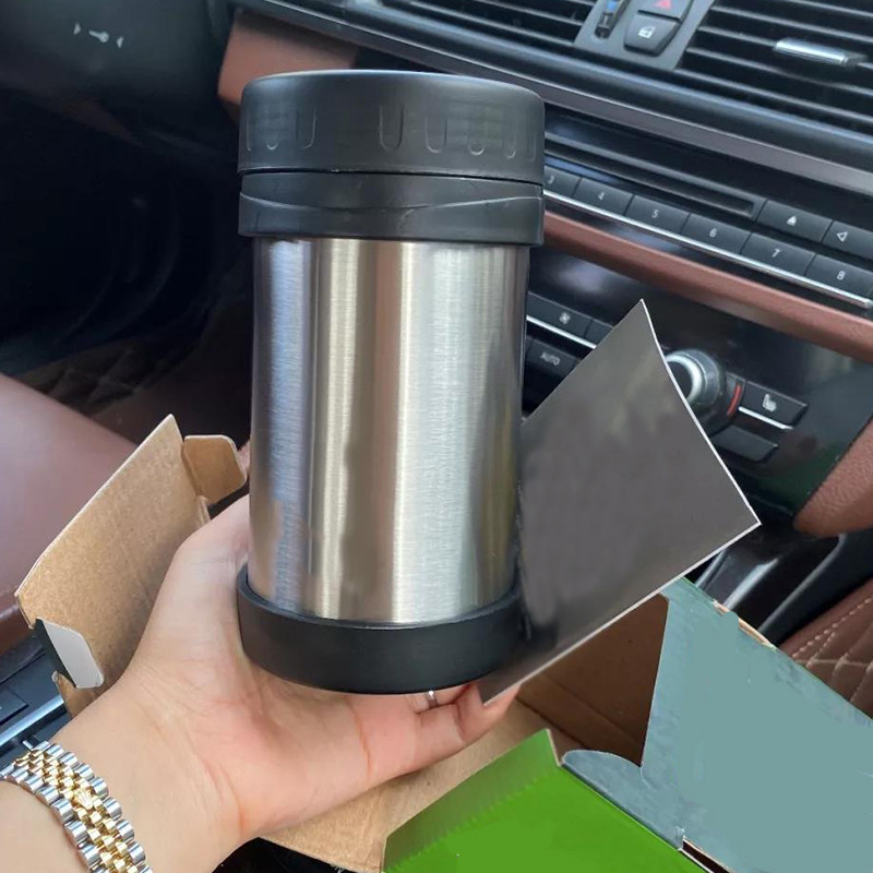 This is a big leak Russian order 304 double-layer stainless steel outdoor thermos cup braised beaker 500ML