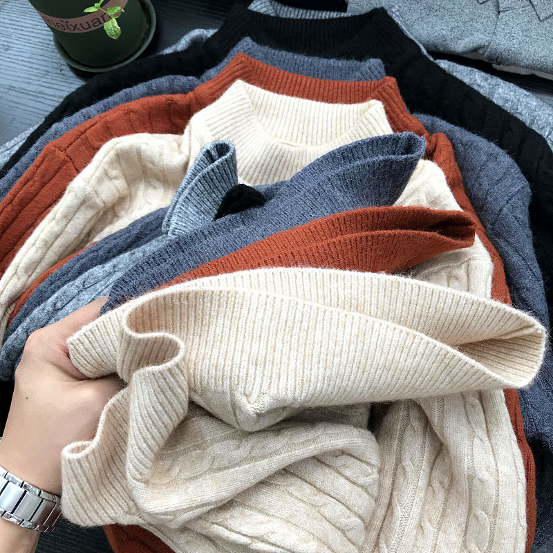 Let's get dry, a value-for-money order, soft and waxy feeling ~ anti-pilling autumn and winter men's wool sweater sweater T4542