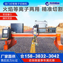 Gantry plasma cutting machine fully automatic multi-functional steel structure dual-purpose CNC large flame gas cutting equipment