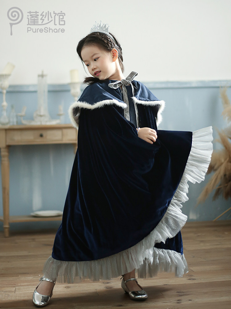 pureshare fluttegallery Aesha Princess Aitha princess dresses Winter ice and snow chic girl foreign dress autumn/winter birthday gown dress
