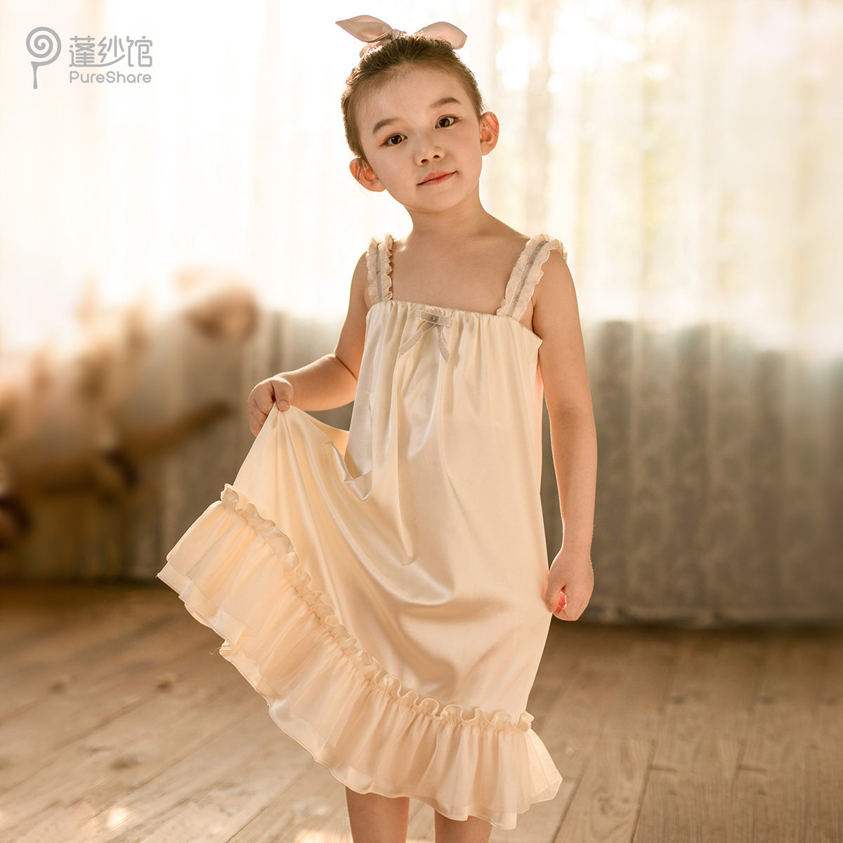 pureshare fluisedate girls pyjamas sleeping in summer home harnesses thin children princess pyjamas pyjamas for women's summer