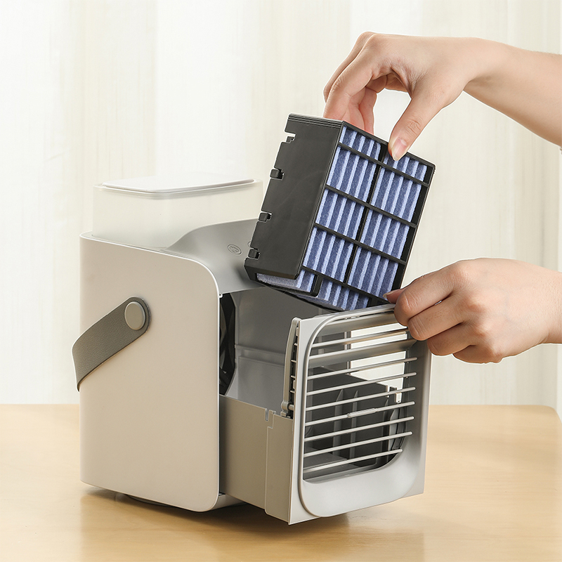 Parex small wet curtain mini air conditioner fan for exclusive use When not in use, it needs to be taken out to dry