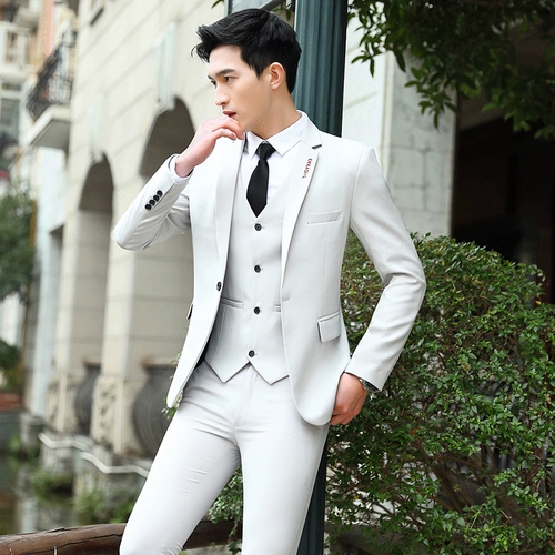 Осенний комплект, пиджак классического кроя для школьников, свадебное платье для отдыха, подходит для подростков, облегающий крой, в корейском стиле, 3 предмета