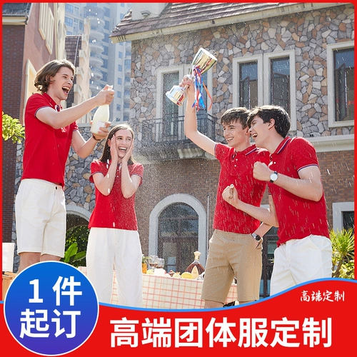 Летняя хлопковая футболка polo для работы, короткий рукав, рабочая одежда, с печатью вашего логотипа, делается под заказ