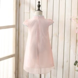 琦芯 Летнее ципао, ханьфу, юбка, детское платье, китайский стиль, яркий броский стиль, в западном стиле