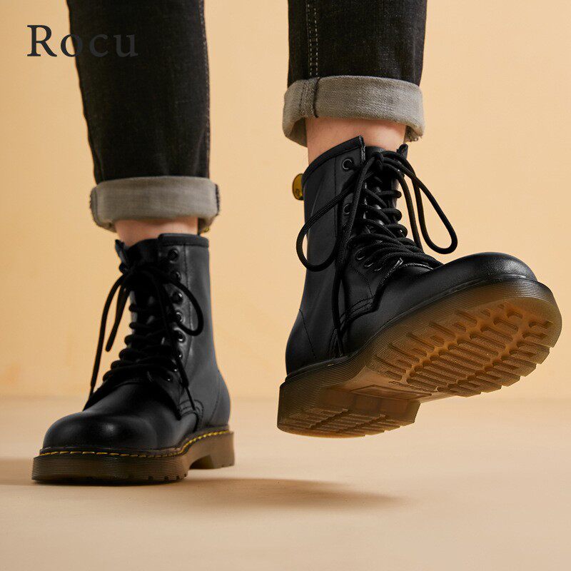 Rocu Martin Boots men in the winter of 2021 new wear boots tide shoes high school helped British plus couples increase