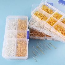 9-character needle 9-character needle eye needle beading nine-character needle earring needle diy beading link material ancient style hairpin hand