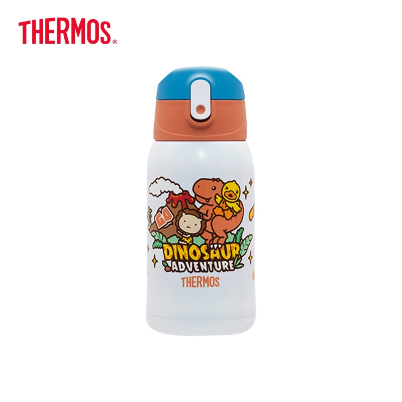Thermomaster children's thermos cup large-capacity double-cover portable kettle direct drinking straw primary school students drinking cup new products